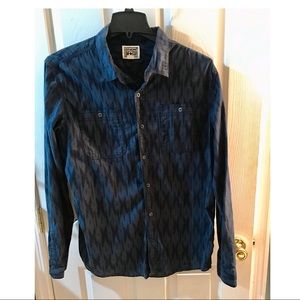 XL Converse One Star LS Button Up w Aztec Pattern